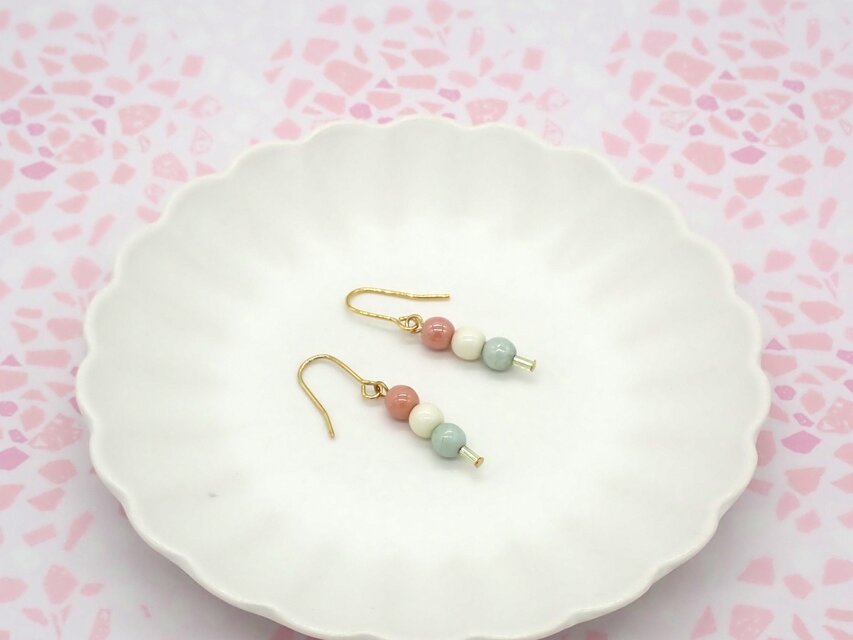 お花見だんごピアス／イヤリング