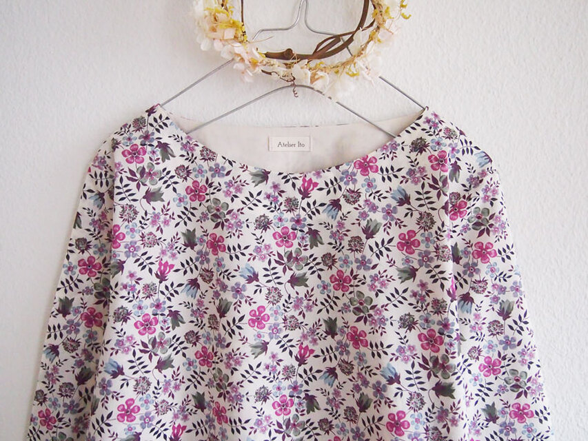 Liberty：edenham　シンプルブラウス