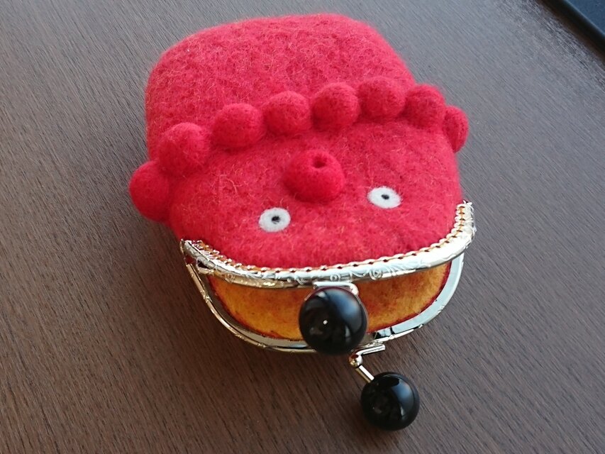 たこさんのフェルト がま口ポーチ CS0151 | iichi 日々の暮らしを