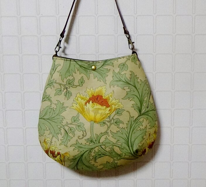 ウイリアムモリス　アネモネ　雫型バッグ　