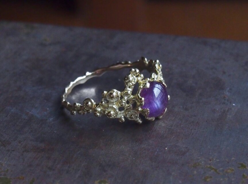 ＊ご予約＊お花畑のリング　k18YG