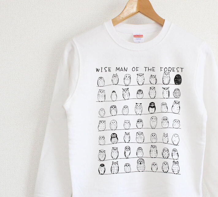 フクロウのひなたぼっこ　スウェット