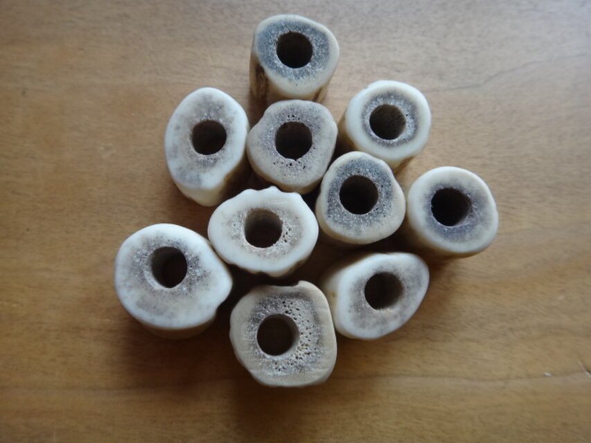 日本の鹿の角のビーズ10個セットⅮ