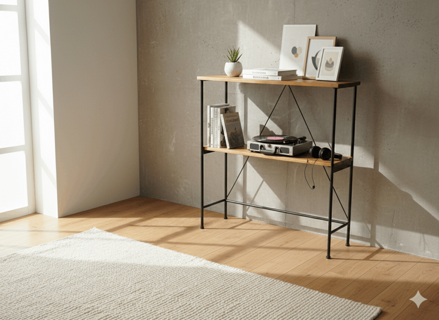 キッチンラック 収納棚 アイアン ウッド 頑丈》《全面溶接》アイアン ウッド キッチン ラック / 完成品 レンジ