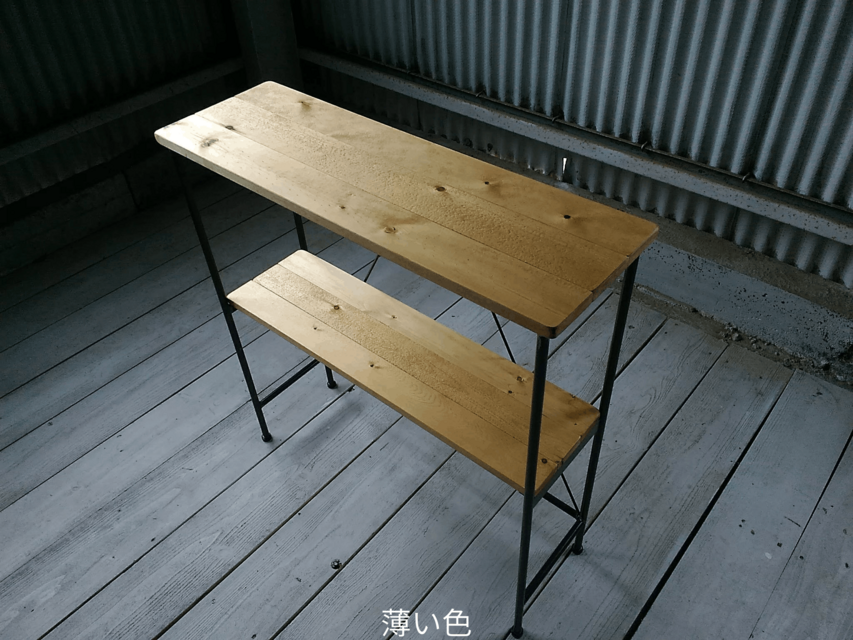 頑丈》《全面溶接》アイアン ウッド キッチン ラック / 完成品 レンジ