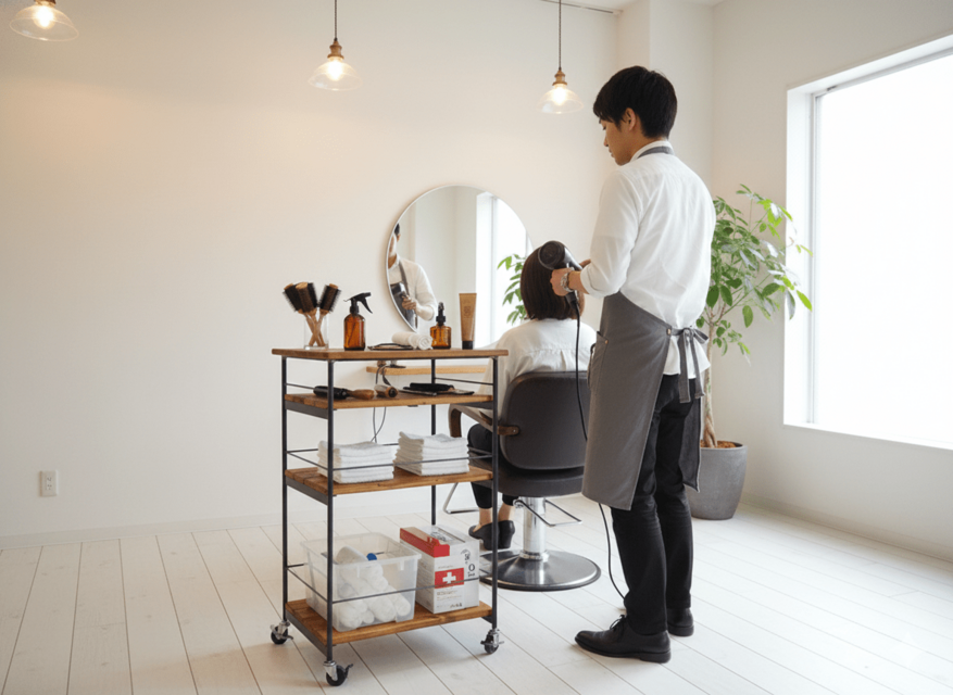 アイアン ウッド ワゴン （ キッチンワゴン 店舗什器 レンジ台