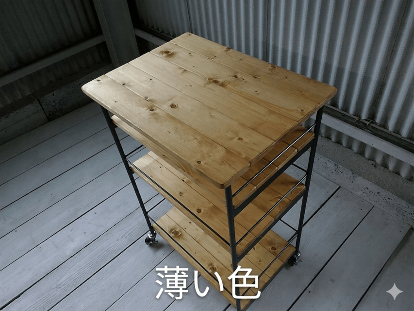 アイアン ウッド ワゴン （ キッチンワゴン 店舗什器 レンジ台