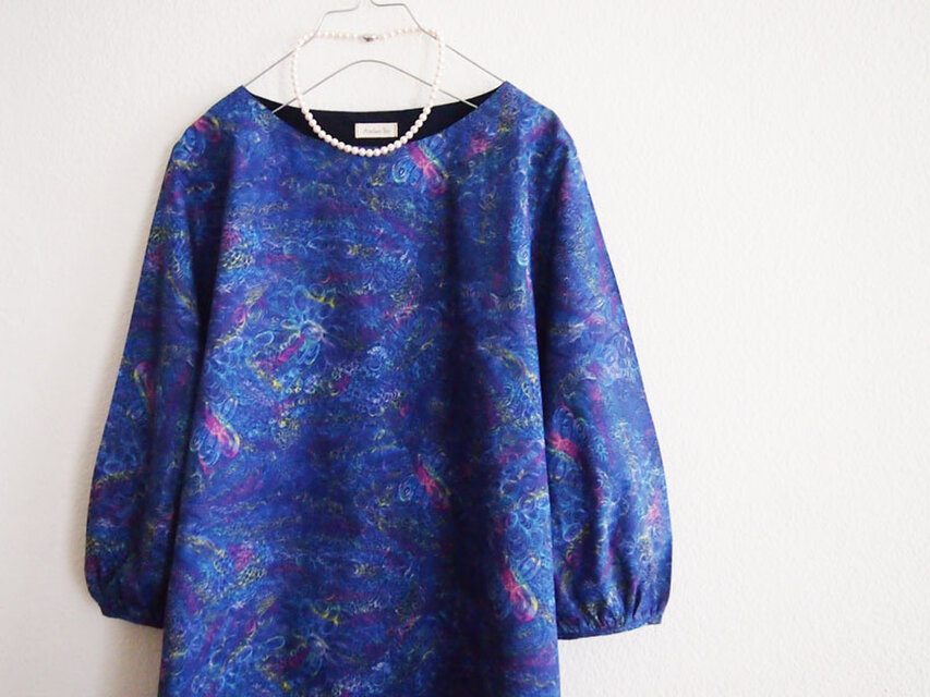 Liberty：anisha　ふっくらお袖のチュニック