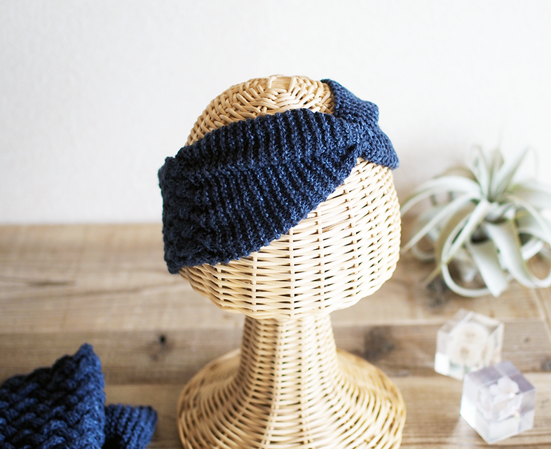 頭を締め付けないコットンのヘアバンド