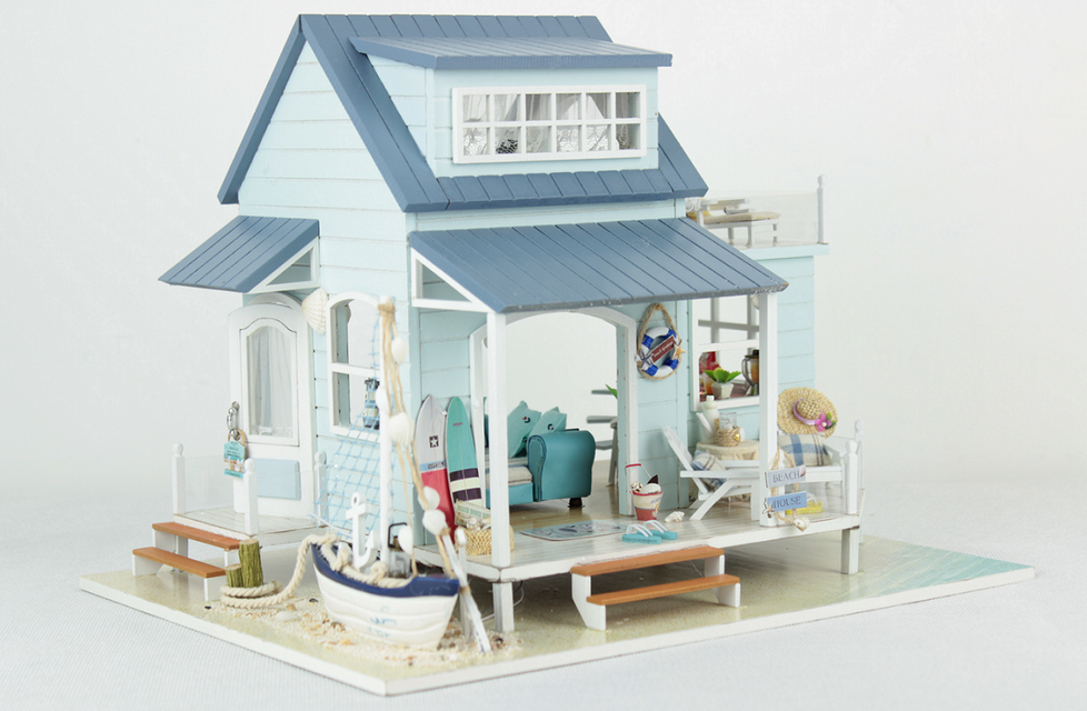 「海辺の小屋」ミニチュア ドールハウス 完成品 | iichi 日々の暮らし 