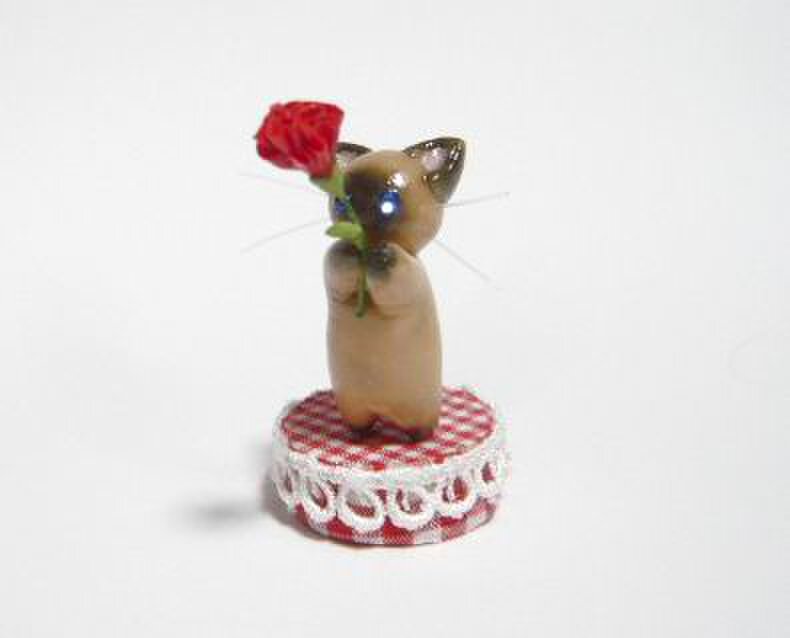 にゃんこのしっぽ〇母の日〇カーネーション〇シャム猫2