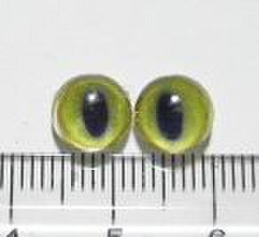 にゃんこのおめめ○半球グラスアイ○猫目○8mm○08048