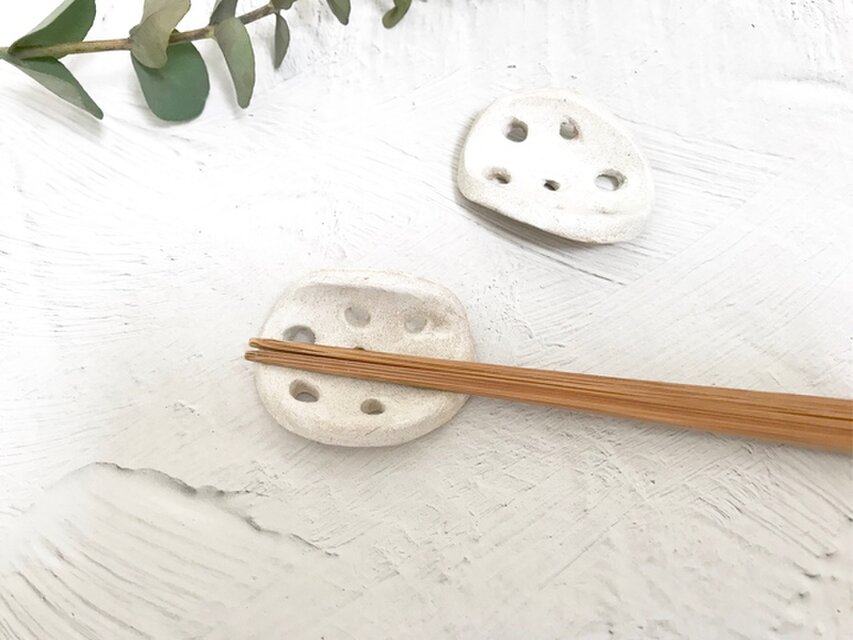 レンコンの箸置き／箸置き(2個）