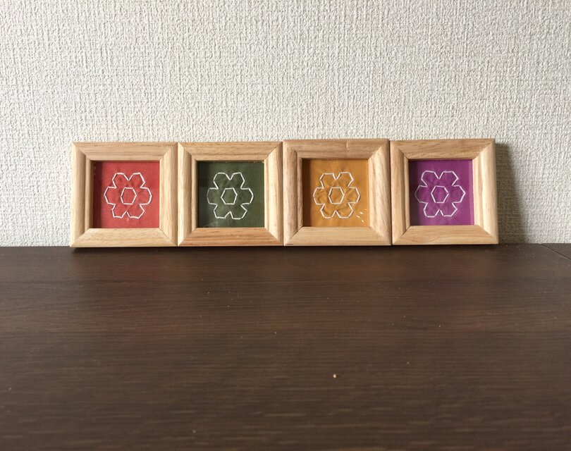 刺し子♡お花柄 オーナメント