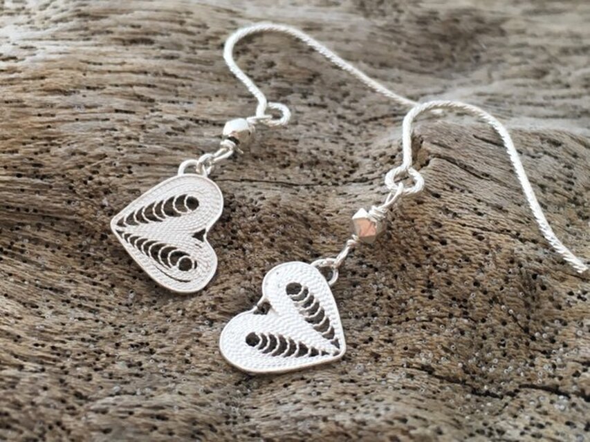 フィリグリー◇Heart◇SV ピアス／イヤリング