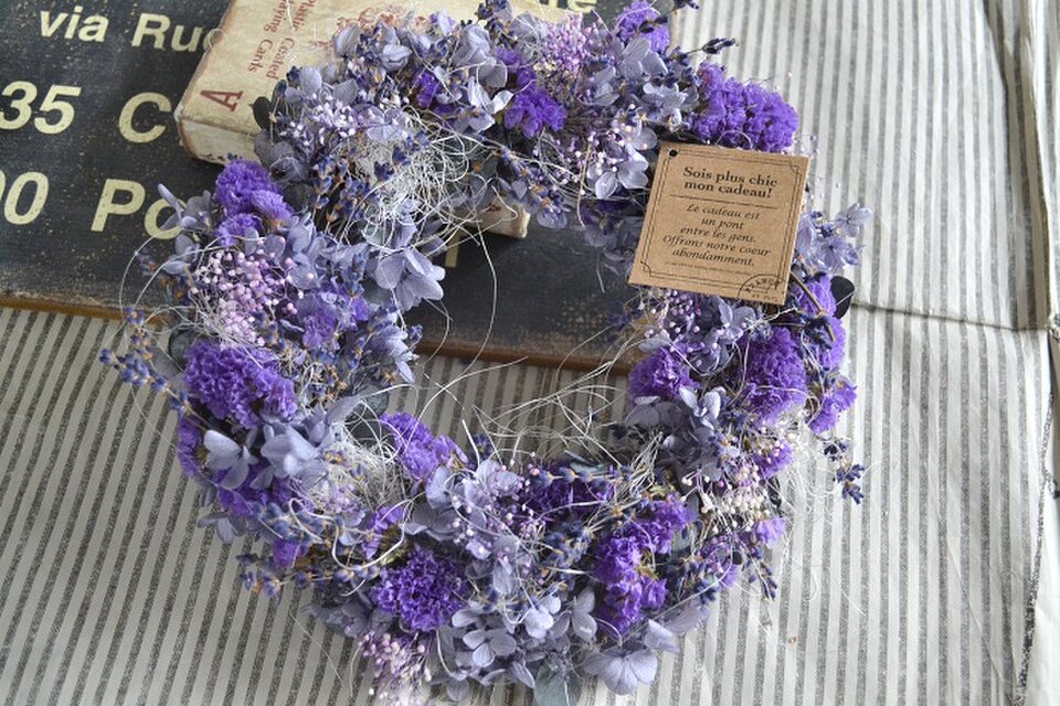 ラベンダーのパープルwreath | iichi 日々の暮らしを心地よくする