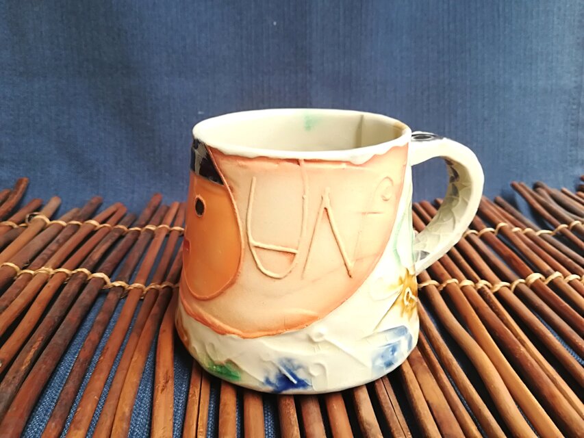 明るく、楽しく、美味しく！（マグカップ２）