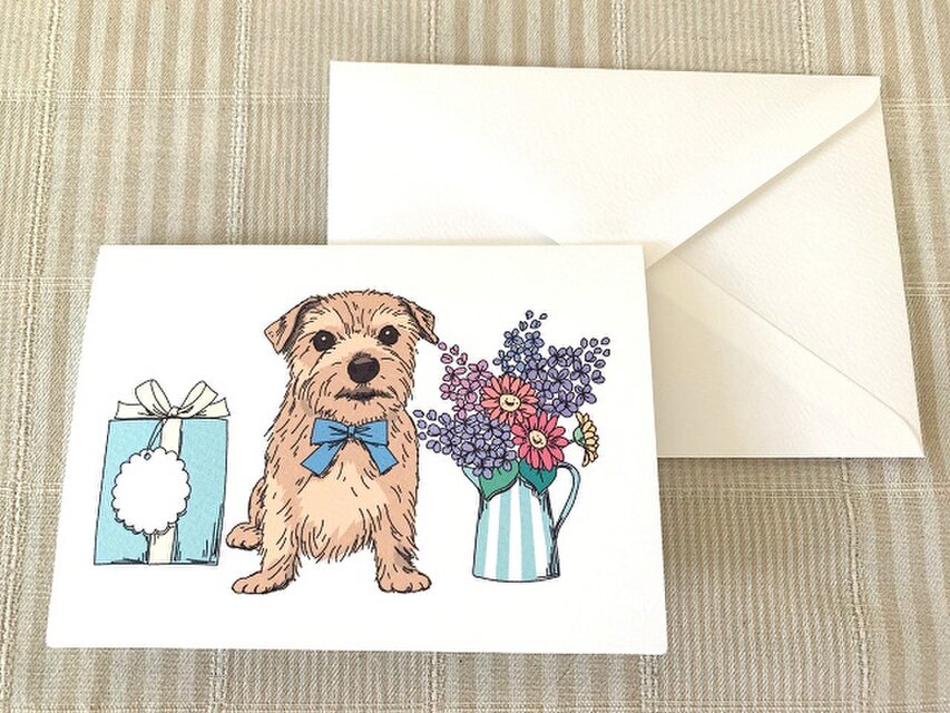 多目的に使えるかわいい二つ折りカード