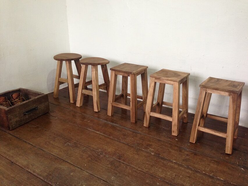 数量限定 BB-S ベンチ ラフな作りが魅力の屋台の椅子 スツール 木製