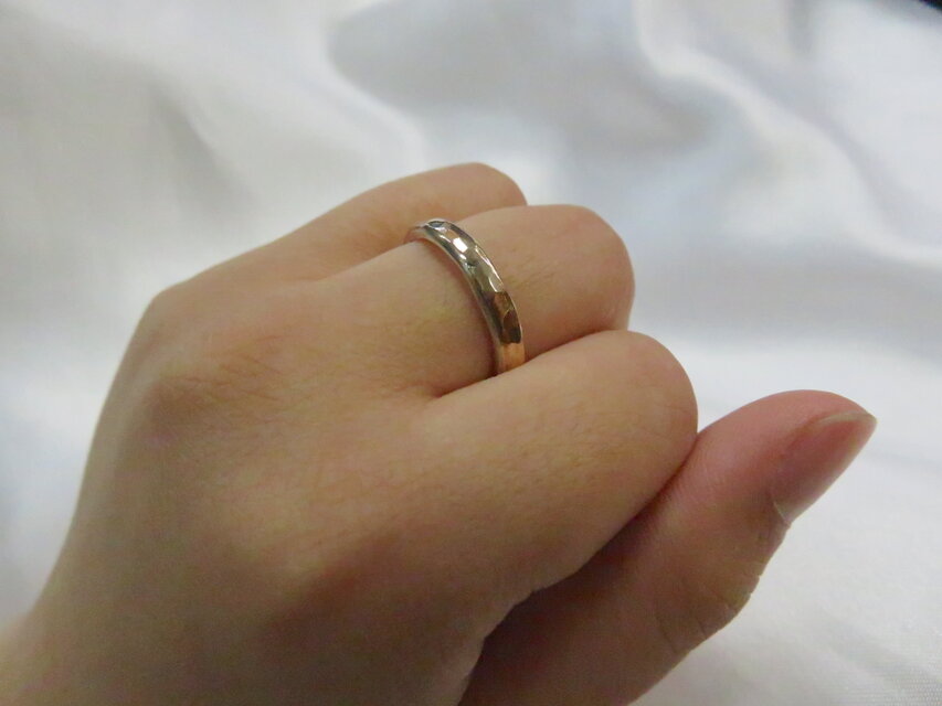 一点物】シンバルで創った土目リング