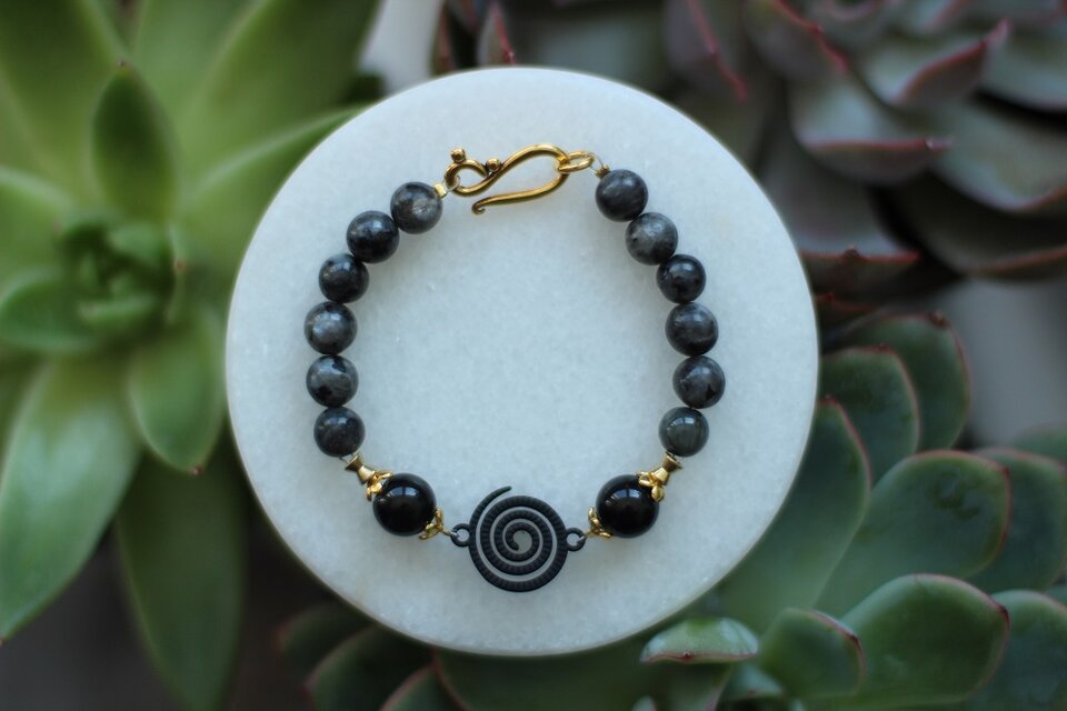 オニクス　ラルビカイト　ブレスレット