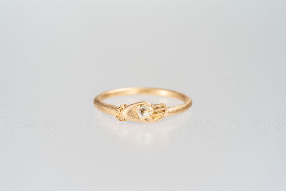 Hands アンカットダイヤモンドリング