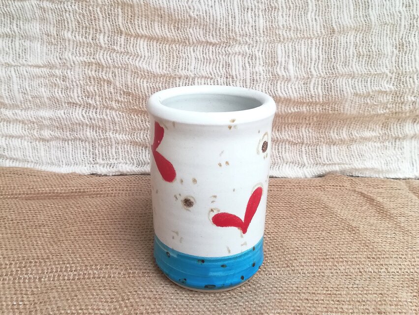 ハート柄箸立て・ペン入れ・メイクブラシ入れ