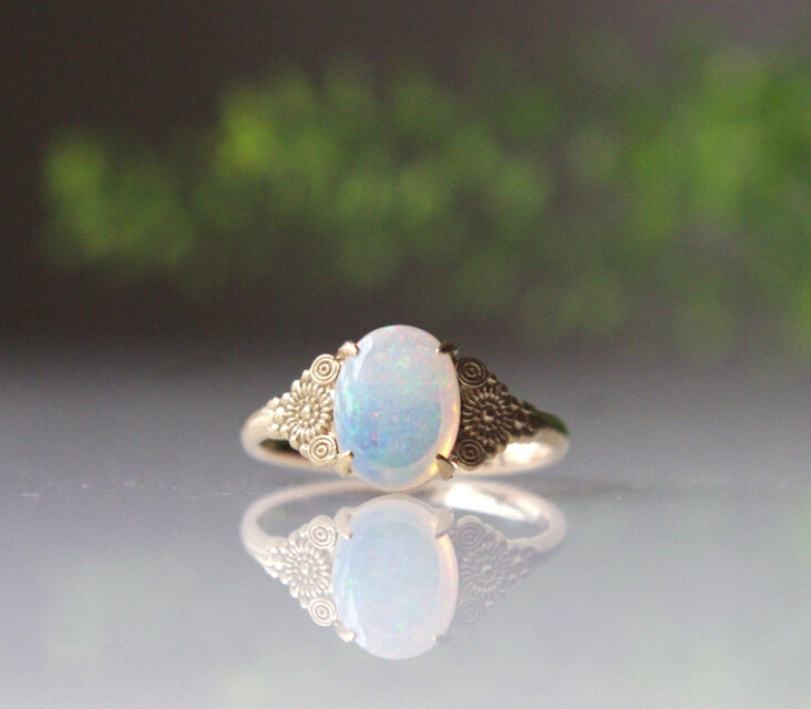 オパールK10リング Maluwa(ﾏﾙﾜ)