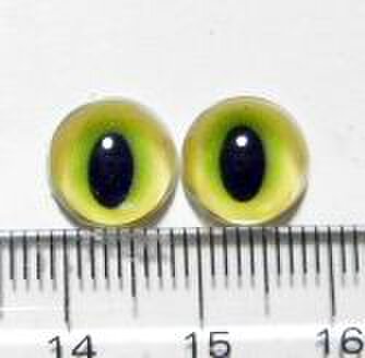 にゃんこのおめめ○半球グラスアイ○猫目○10mm○10682