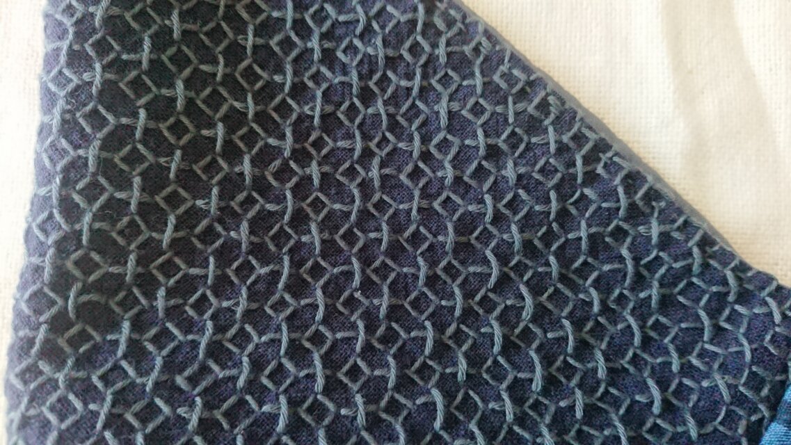 刺し子のあずま袋 銭刺し | iichi 日々の暮らしを心地よくする