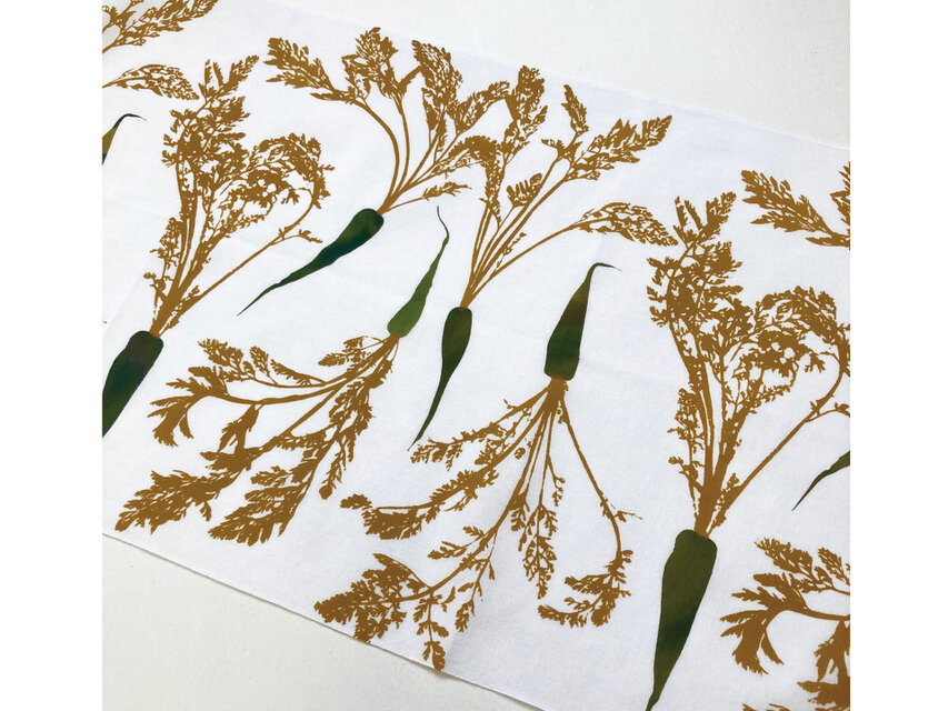 手ぬぐい[人参]茶【再販】