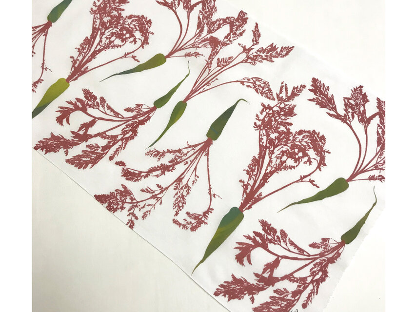 手ぬぐい[人参]赤