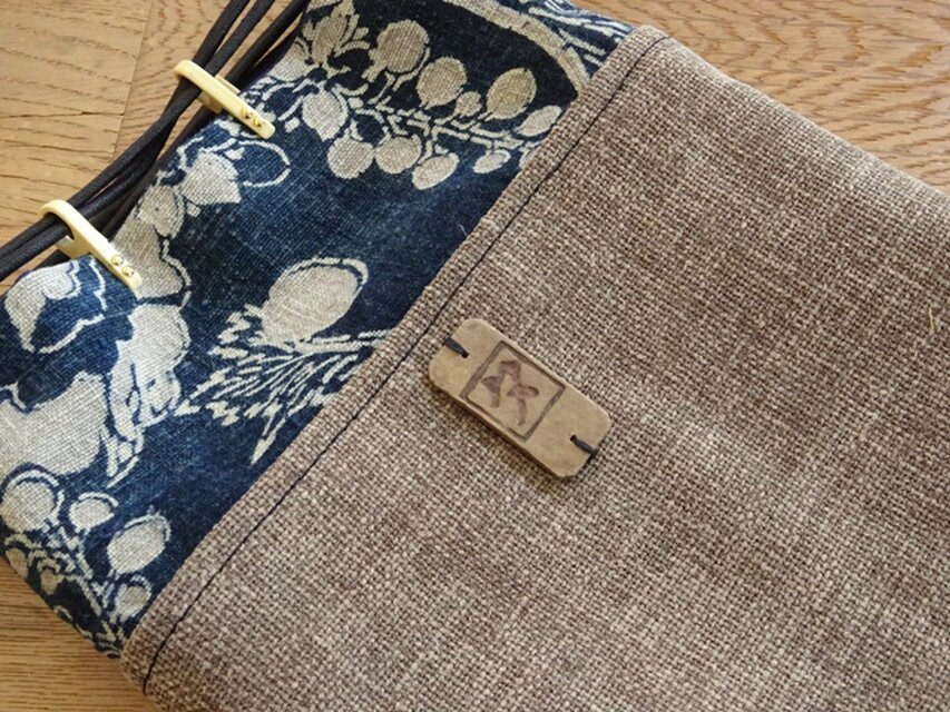 型染木綿を楽しむ巾着