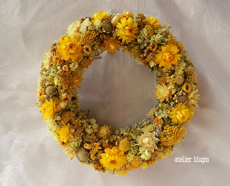 atelier blugra八ヶ岳〜ハッピーイエローWreath001