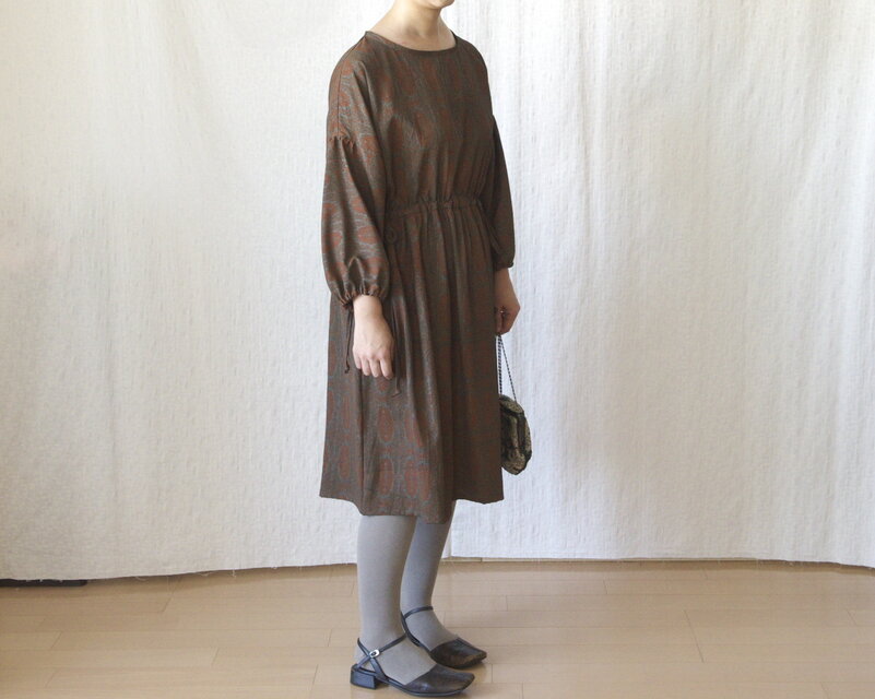 ふっくらお袖のワンピース