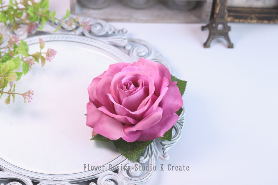 【ひろりん】クレイフラワー✿ロココ調薔薇のフラワーアレンジメント ひろりん】クレイフラワー♡ロココ調薔薇のフラワーアレンジメント