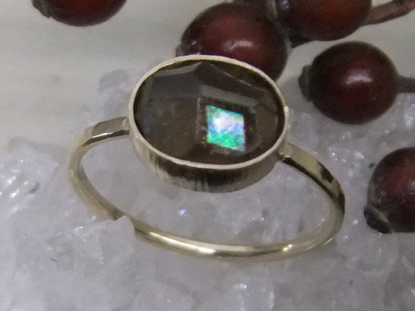 rainbow garnet＊14kgf ring