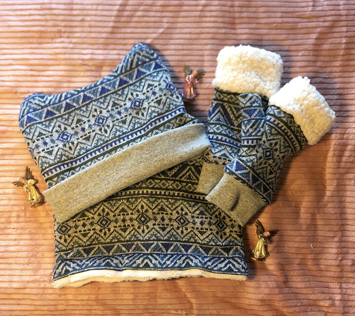 ブルージャガード＋オーガニックファー３点セット