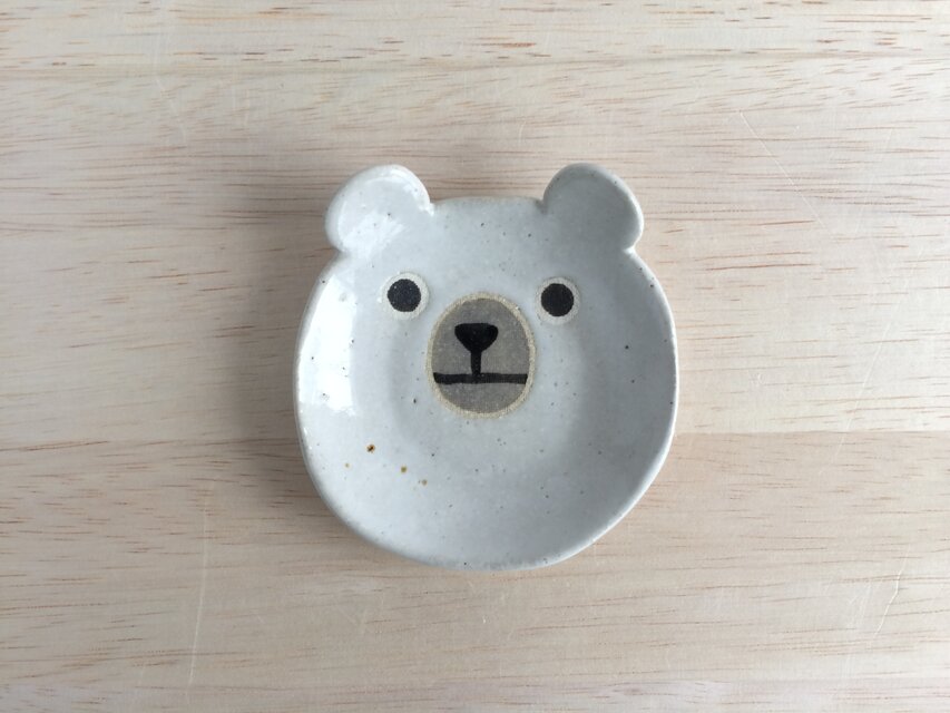 シロクマ豆皿