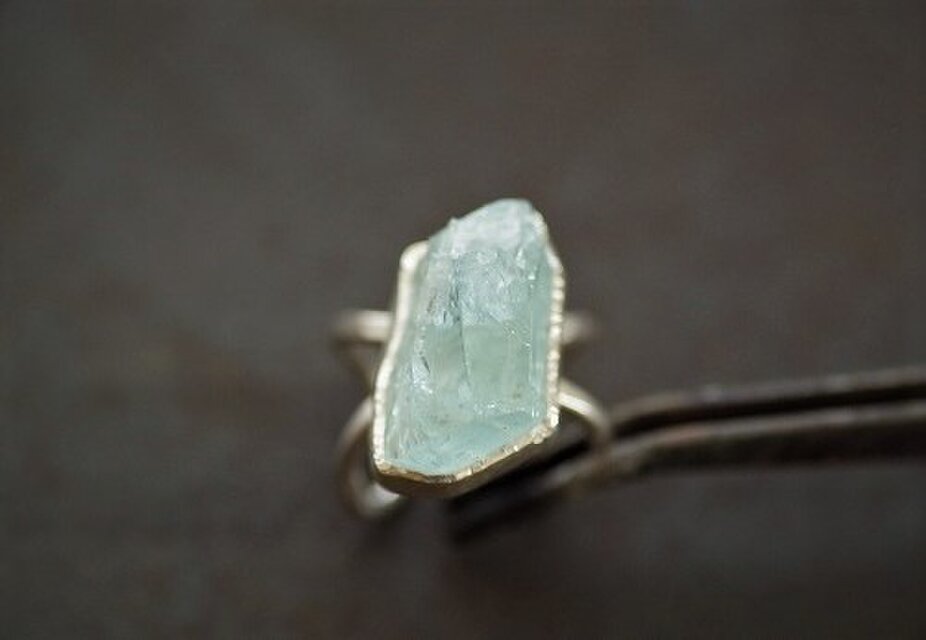 アクアマリン　リング