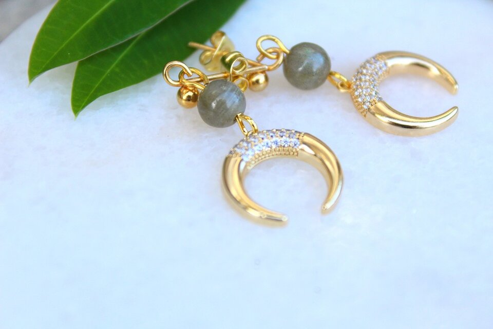 ラブラドライト　ムーンパーツ