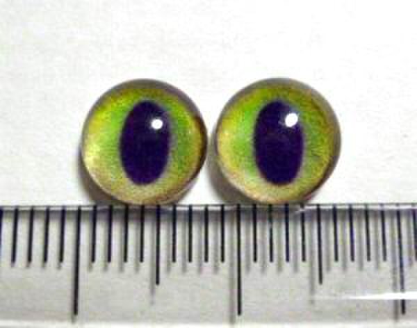にゃんこのおめめ○半球グラスアイ○猫目○8mm○G108