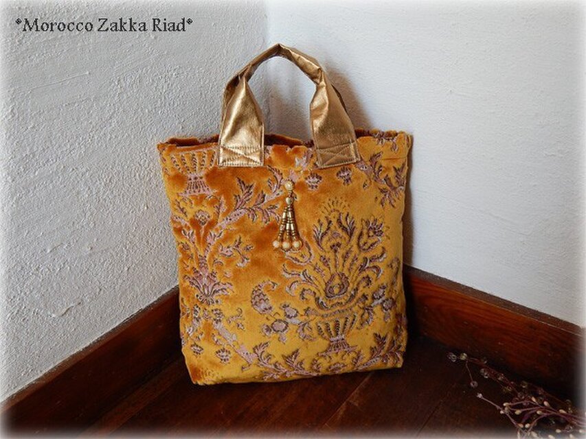 K様オーダー品 Kinkasan textureトート ヤマブキ