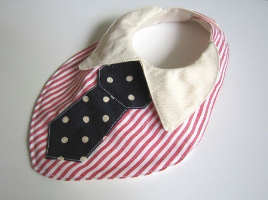 襟付きネクタイスタイ*あか*