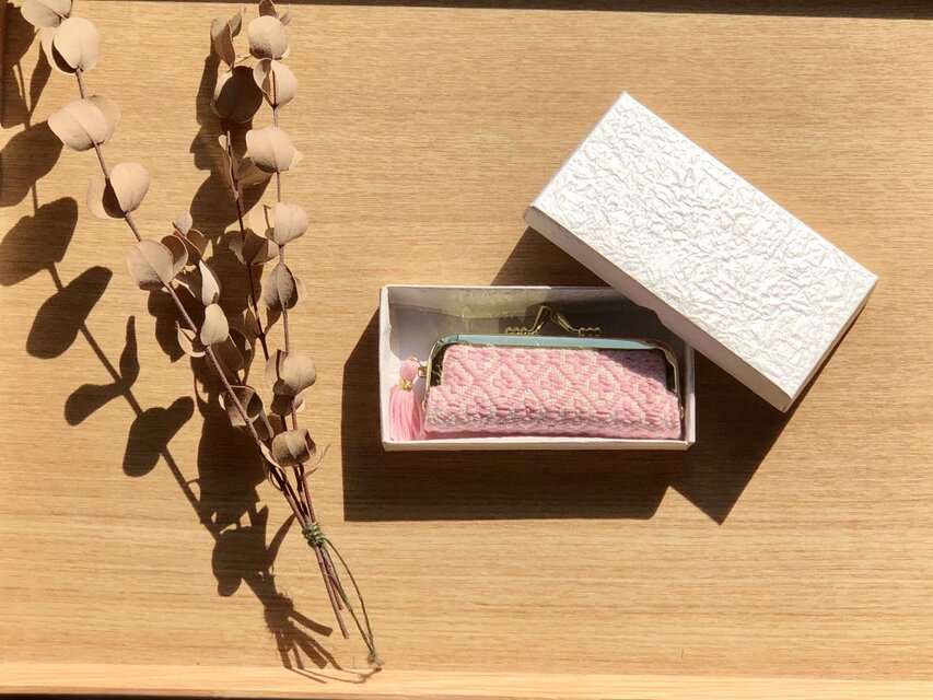 こぎん刺し  ⌘がま口印鑑ケース⌘