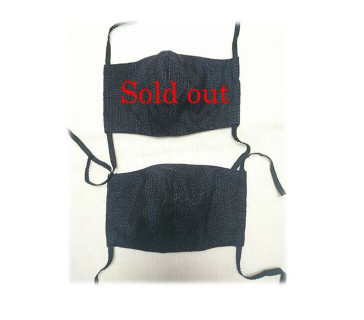 ML6　紬マスク（L・紬・雲柄）