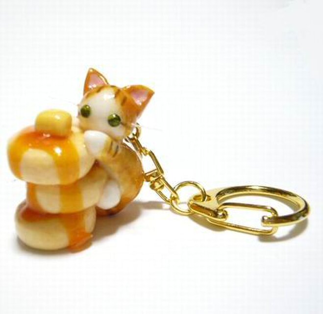 にゃんにゃんにゃんこ　ぶらぶらにゃんこ茶屋　キーホルダーにゃんこ茶＆どらにゃんこ にゃんにゃんにゃんこ ぶらぶらにゃんこ茶屋 キーホルダー