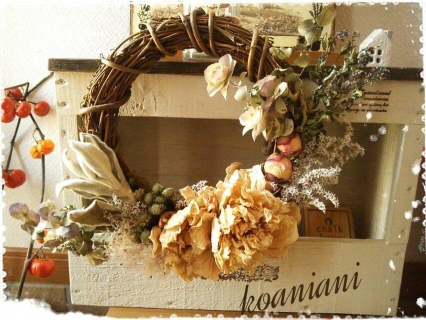 シャクヤクのwreath