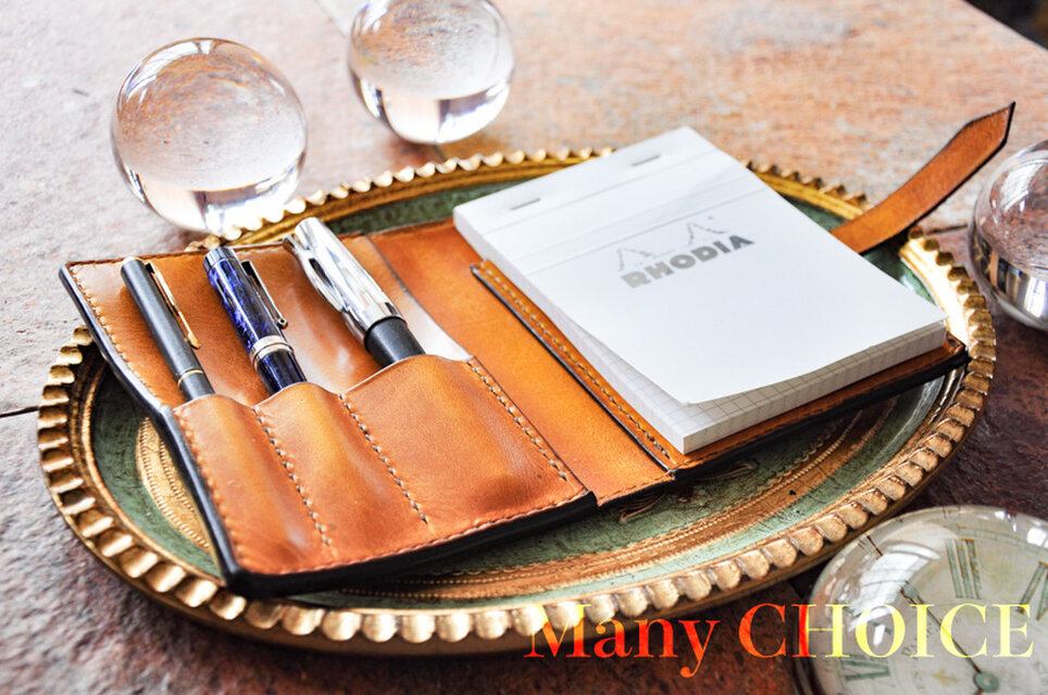 イタリアンヴィンテージバケッタ・ロディアメモ帳カバーno13(ナポリ)