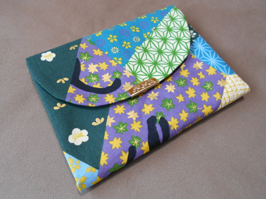 通帳入れ*猫パッチ